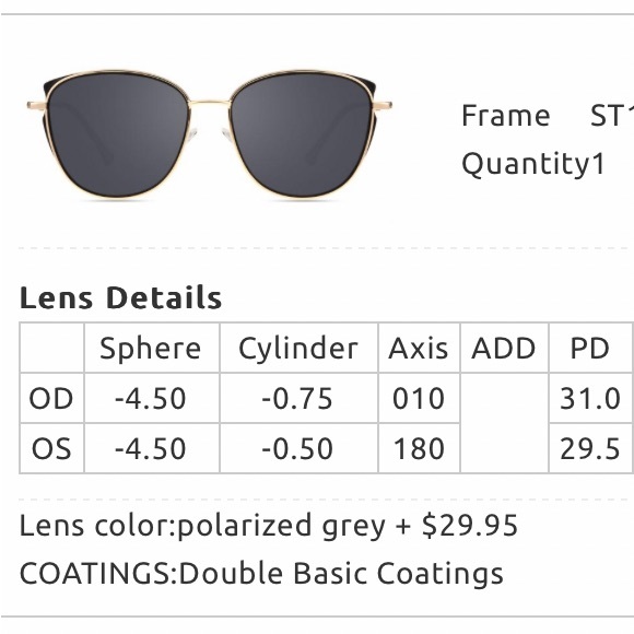 (-4.50) Prescription sunglasses cat eye🖤☀️ - Picture 6 of 6